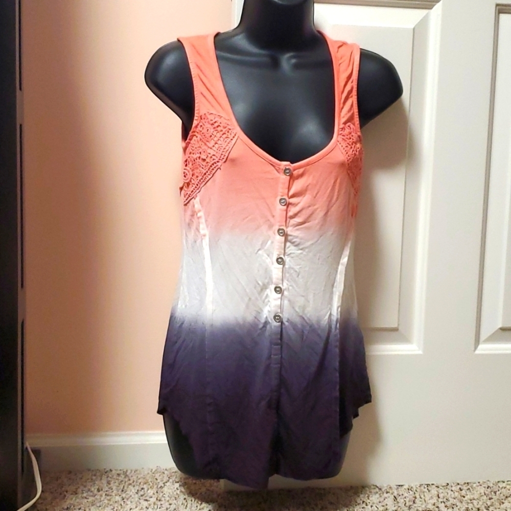 Venus Tie Dye Embroided Tank Top